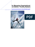 Test Bank For Managing Organizational Behavior 2nd Edition Timothy Baldwin