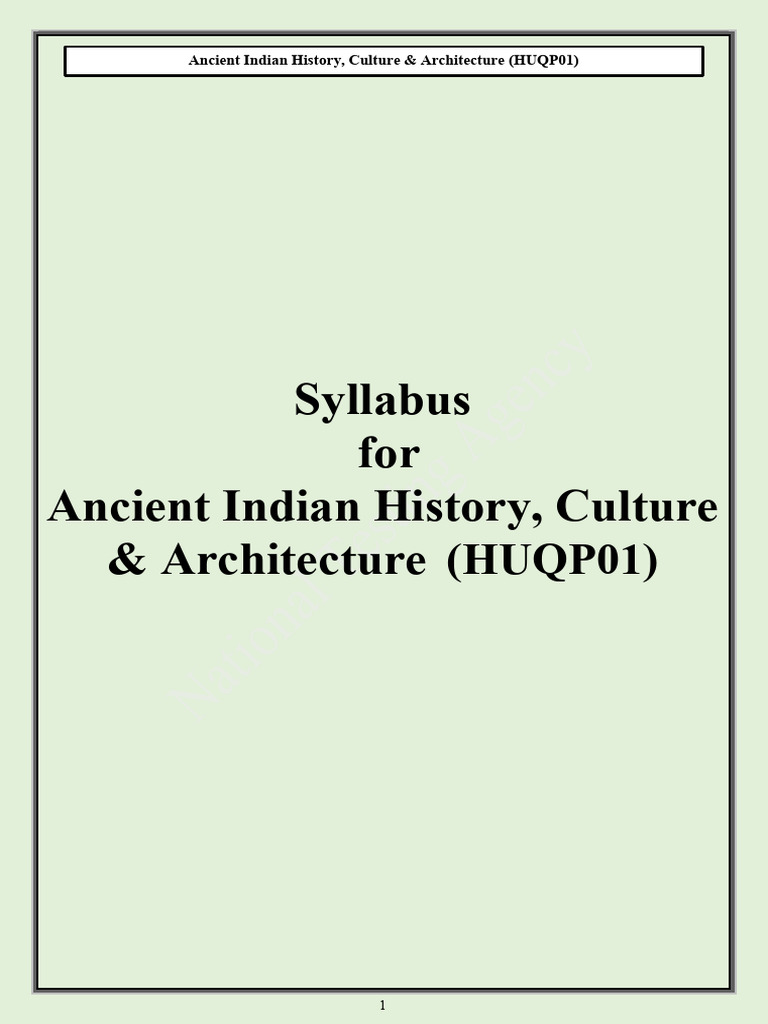 Ancient Indian History Culture Architecture Huqp01 | PDF | Social ...
