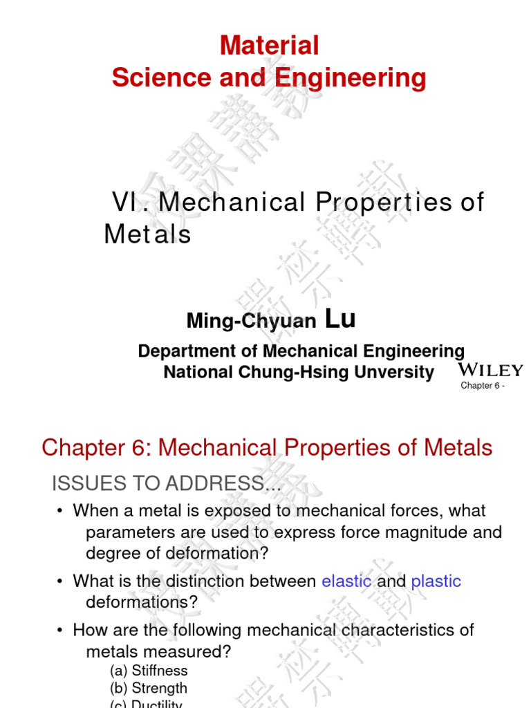 CH 06 | PDF | Deformation (Engineering) | Ductility