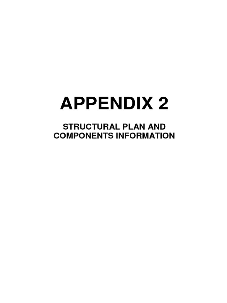 Appendix 2 Structural Plans and Details PDF Deep Foundation Concrete