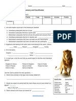 Practice With Taxonomy and Classification PDF