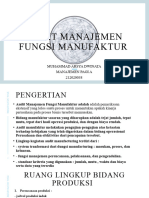 Audit Manajemen Fungsi Manufaktur Presentasi Audit