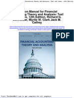 Solution Manual For Financial Accounting Theory and Analysis Text and Cases 12th Edition Richard G Schroeder Myrtle W Clark Jack M Cathey