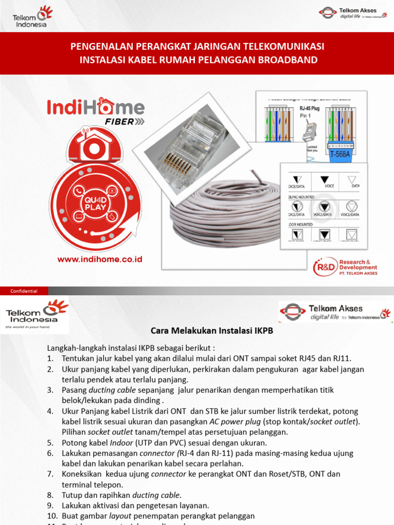 Instalasi Kabel Telepon dan Data RJ11 | PDF