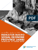 Indikator Makro Sosial Dan Ekonomi Provinsi Jambi Triwulan IV-2022