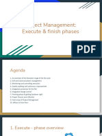 Project Management - Execute & Finish Phases