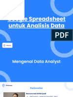 Google Spreadsheets Untuk Analisis Data