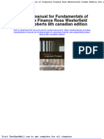 Solution Manual For Fundamentals of Corporate Finance Ross Westerfield Jordan Roberts 8th Canadian Edition