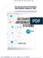 Test Bank For Accounting Information Systems 10th Edition James A Hall