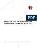 GA Program Wymagania 2022