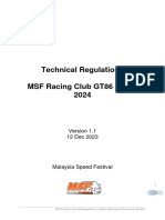 MSF2024 Technical Regulations