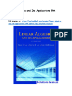 Linear Algebra and Its Applications 5th Edition Lay Solutions Manual