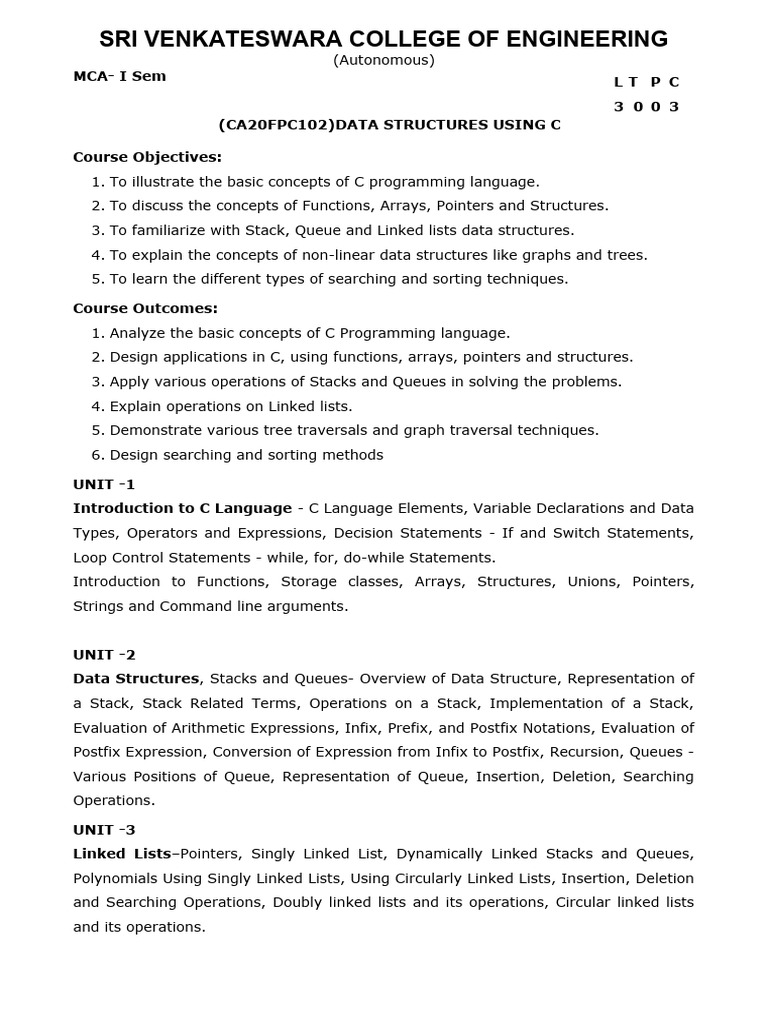 Data Structures Using C | PDF