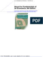 Solution Manual For Fundamentals of Managerial Economics 9th Edition
