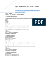 Medical Language 3rd Edition Test Bank Susan M Turley