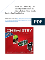 Instructor Manual For Chemistry The Science in Context Third Edition by Thomas R Gilbert Rein V Kirss Natalie Foster Geoffrey Davies