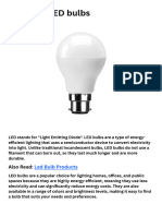 What Are LED Bulbs