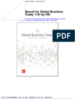 Solution Manual For Global Business Today 11th by Hill