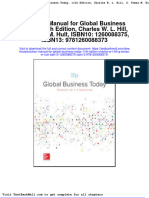 Solution Manual For Global Business Today 11th Edition Charles W L Hill G Tomas M Hult Isbn10 1260088375 Isbn13 9781260088373