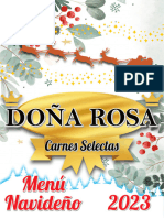 Menu Doña Rosa 2023