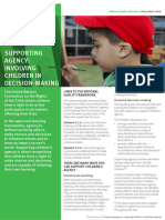 Supporting Agency: Involving Children in Decision-Making: Quality Area 1