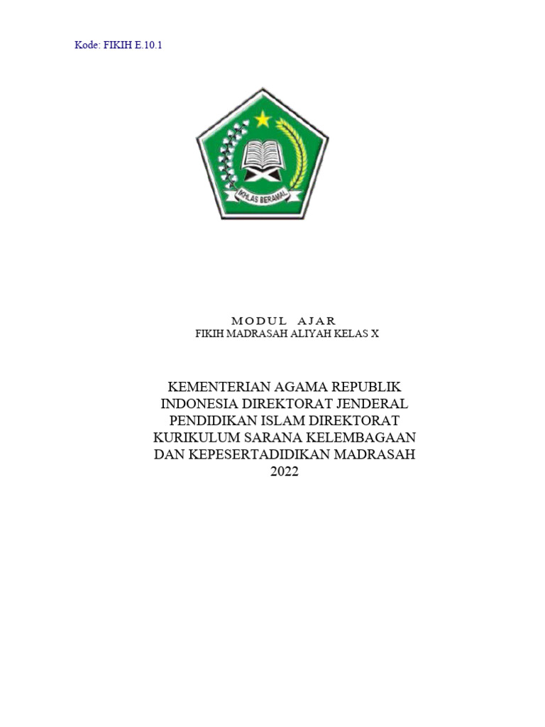 Modul Ajar Fikih Materi Haji Pdf