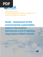 Study - Assessment of The Environmental Sustainability Status in The Aviation Maintenance and Production Organisation MP Doma