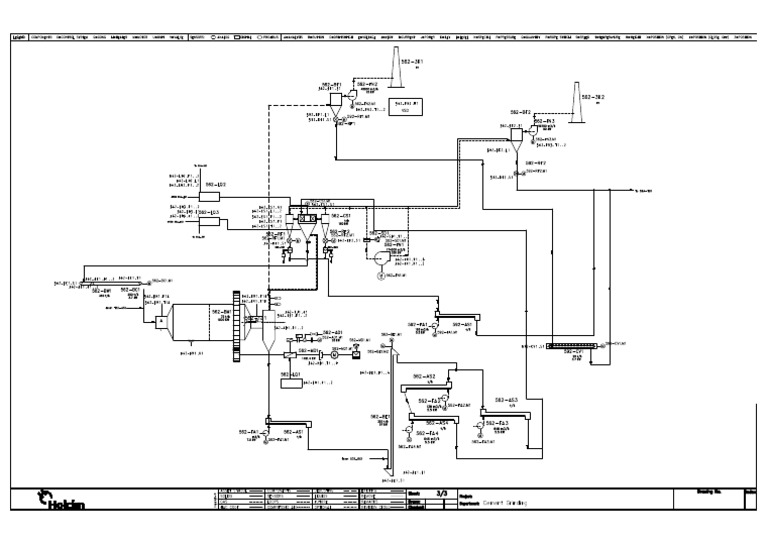 01 Old Cement Mill Flow Sheet 3 Of 3 Pdf