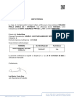 Certificación: Naydelin Andrea Vizcaino Dominguez 1240694075 Hijo