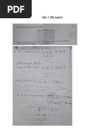 ML Mid Question Solve