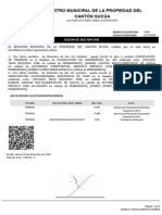 Registro Municipal de La Propiedad Del Cantón Sucúa