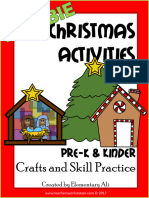 Christmas Activities: Pre-K & Kinder Crafts and Skill Practice