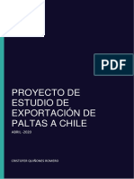 Proyecto de Estudio de Exportacion de Paltas A Chile