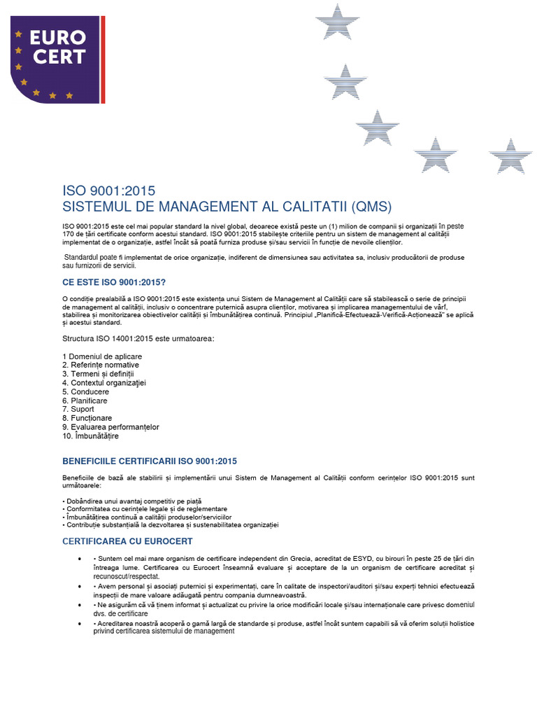 Iso 9001 2015 rou pdf