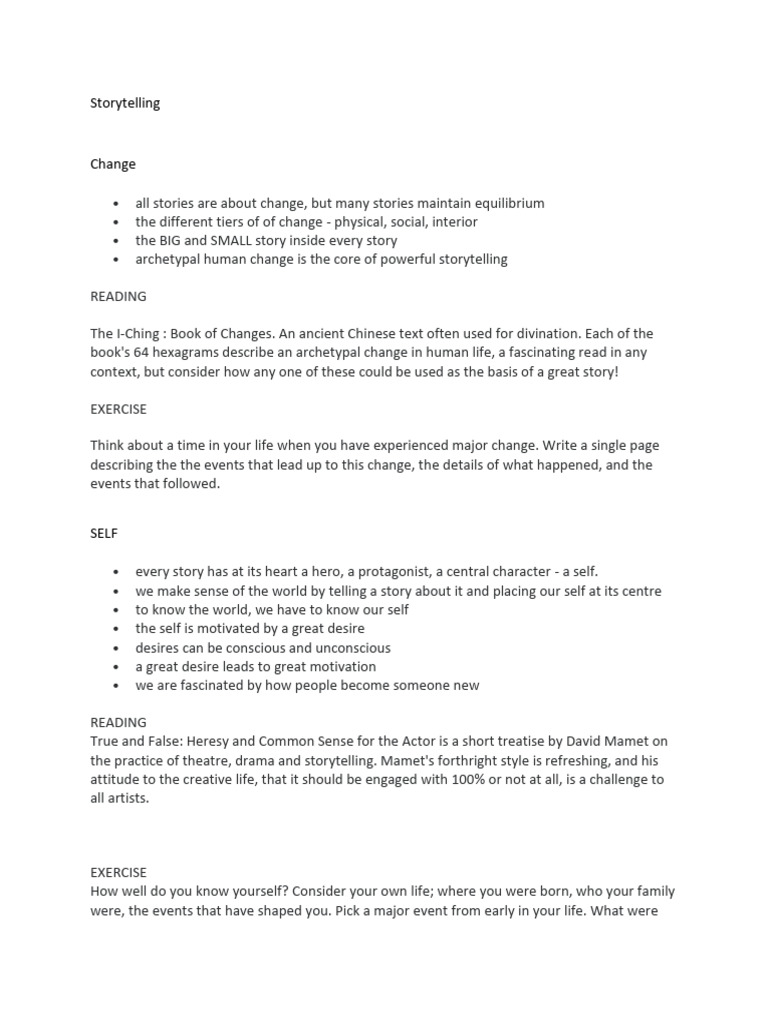 Storytelling | PDF