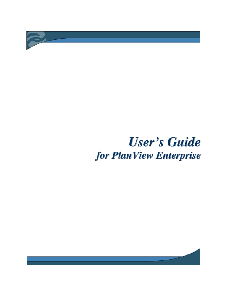 User Guide Plan View 2005 | PDF | Strategic Planning | Strategic Management