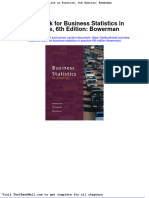 Test Bank For Business Statistics in Practice 6th Edition Bowerman