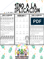 Cuaderno Camino A La Multiplicación Recopilado Por Materiales Educativos para Maestras