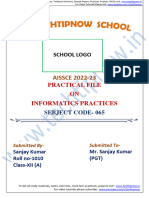 Practical File Ip Class 12 2022 23