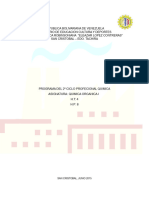 Programa Quimica Organica I 5 Año 2015 1