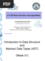 Week 01 - Introdutcion To Data Structures and ADT