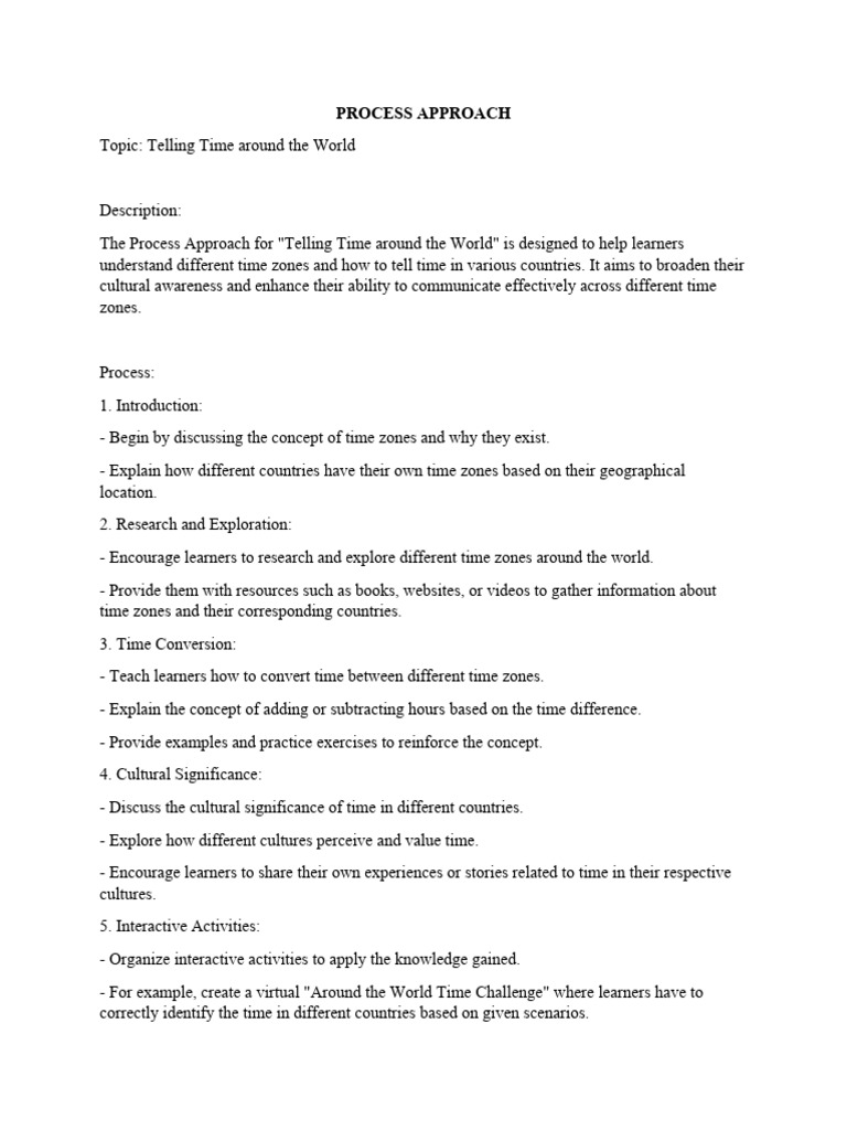 Process Approach | PDF