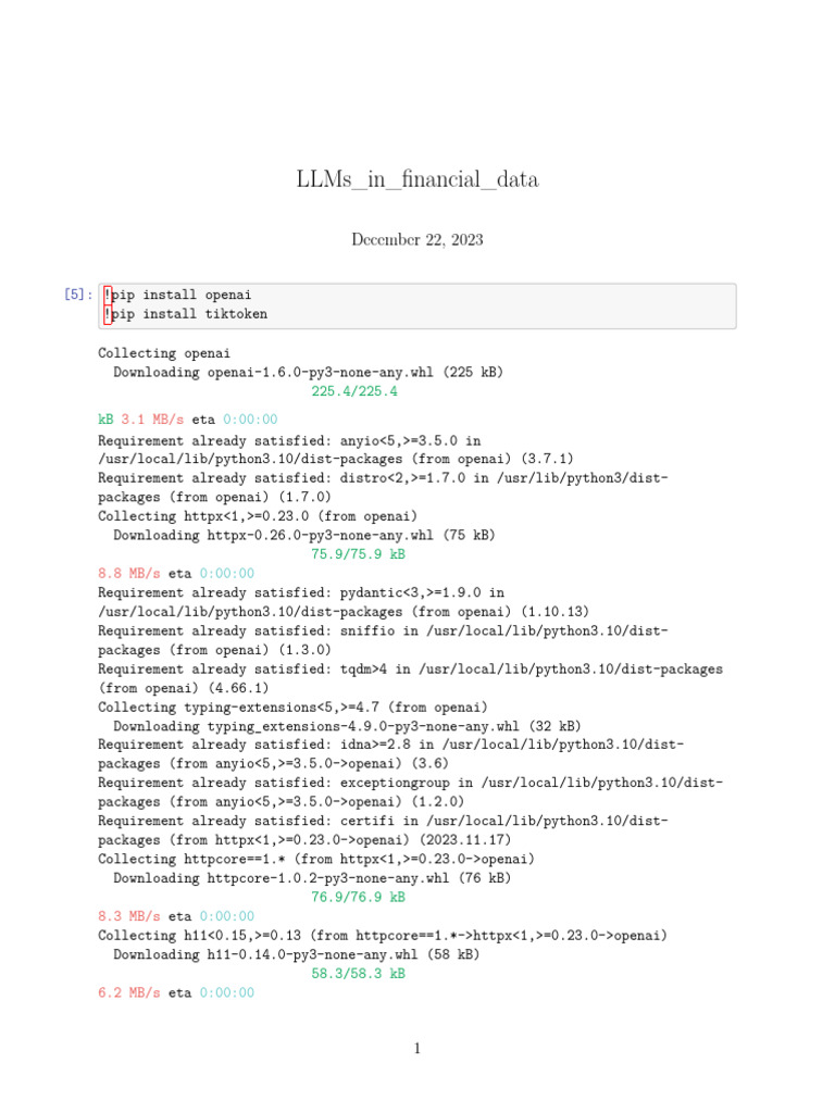LLMs for Financial Report Summarization | PDF | Computers