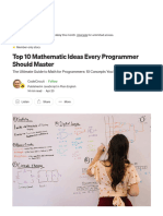 Top 10 Mathematic Ideas Every Programmer Should Master - by CodeCircuit - Apr, 2023 - JavaScript in Plain English