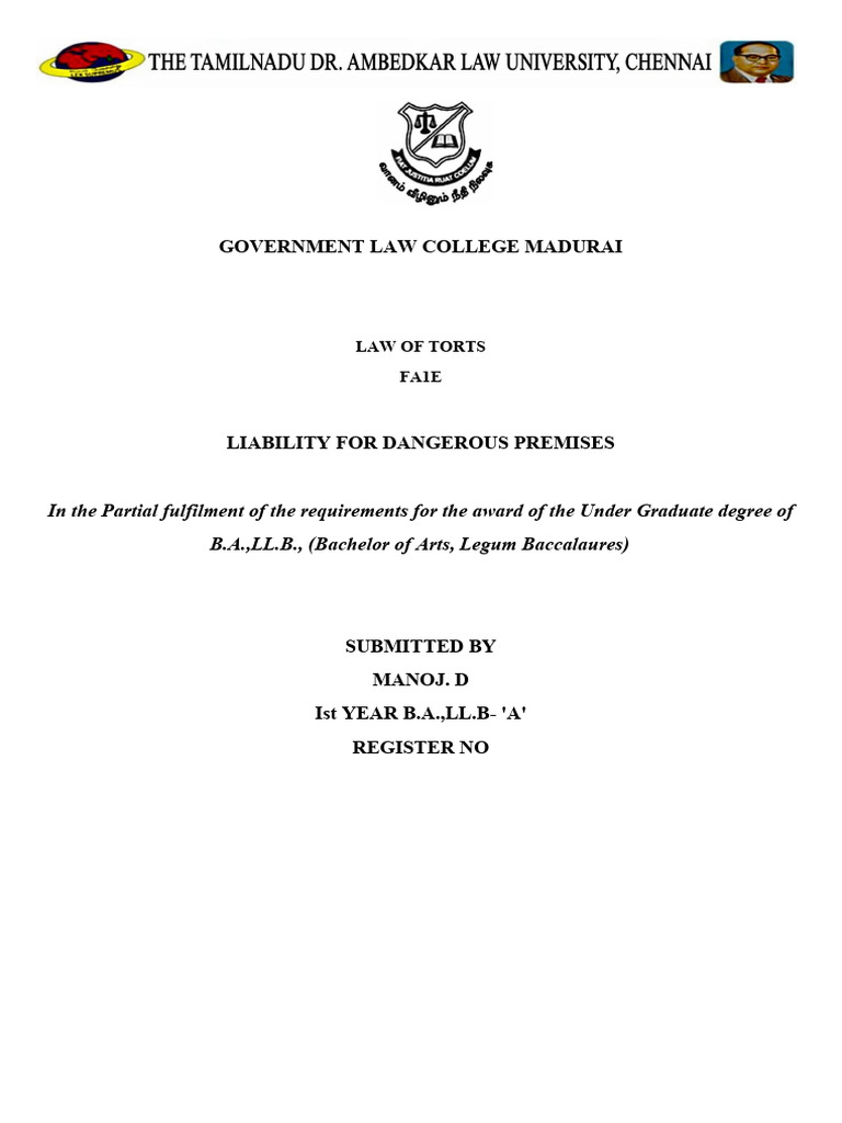 Government Law College Madurai PDF