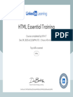 CertificateOfCompletion - HTML Essential Training