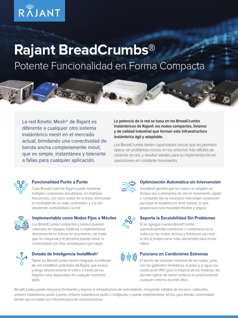 Rajant BreadCrumb Comparison Brochure 022421 ES | PDF | Red de ...
