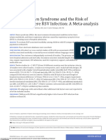 Down Syndrome and The Risk of Severe RSV Infection - A Meta-Analysis CH