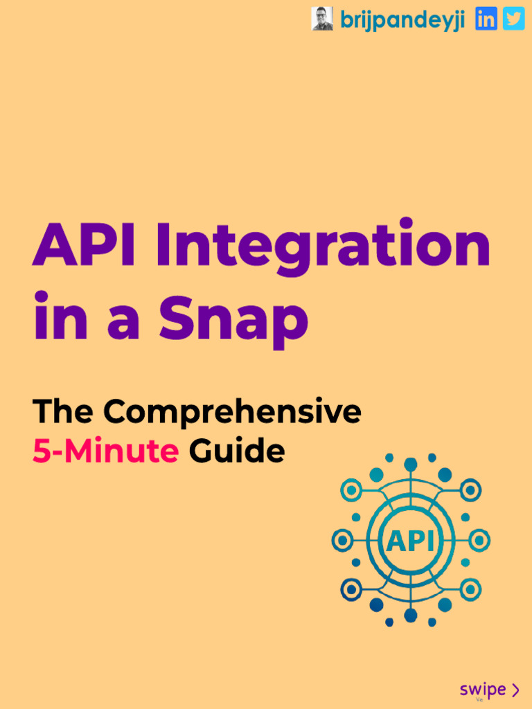 5-Minute API Integration Guide | PDF | Application Software | Software