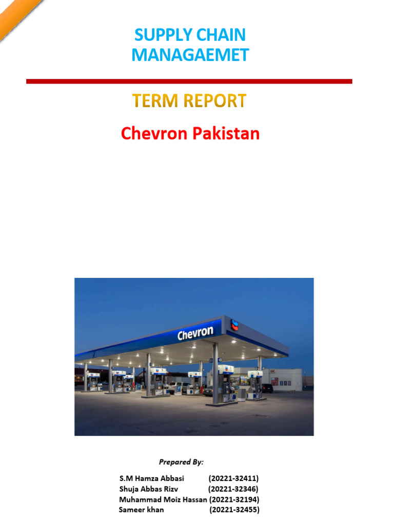 Chevron Pakistan Supply Chain Overview | PDF | Supply Chain | Logistics